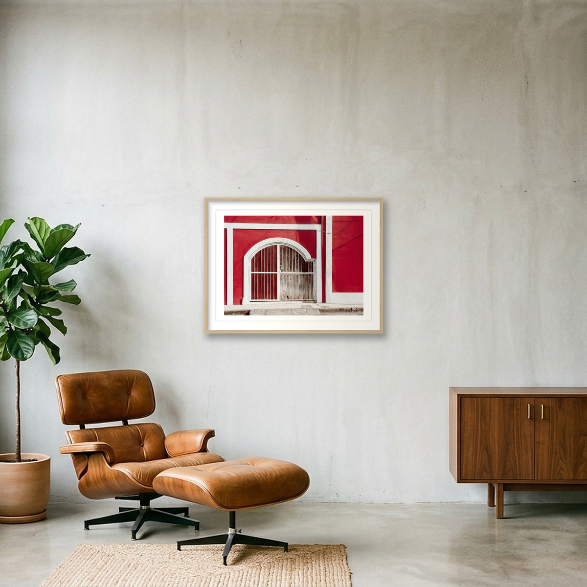1277  — 80×60cm, 31×24" Oak Frame
