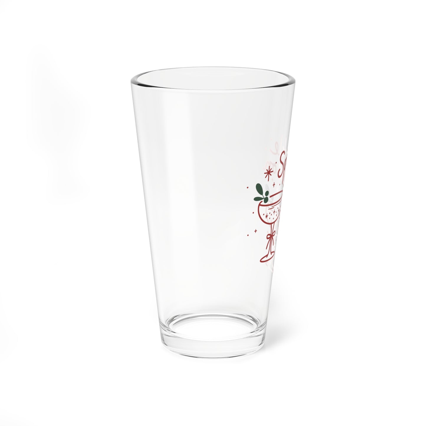 Sparkle Season Mixing Glass Gift For Best Friend Christmas Cocktail Cup Present For Cousin Festive Barware Holiday Hostess Drink Vessel