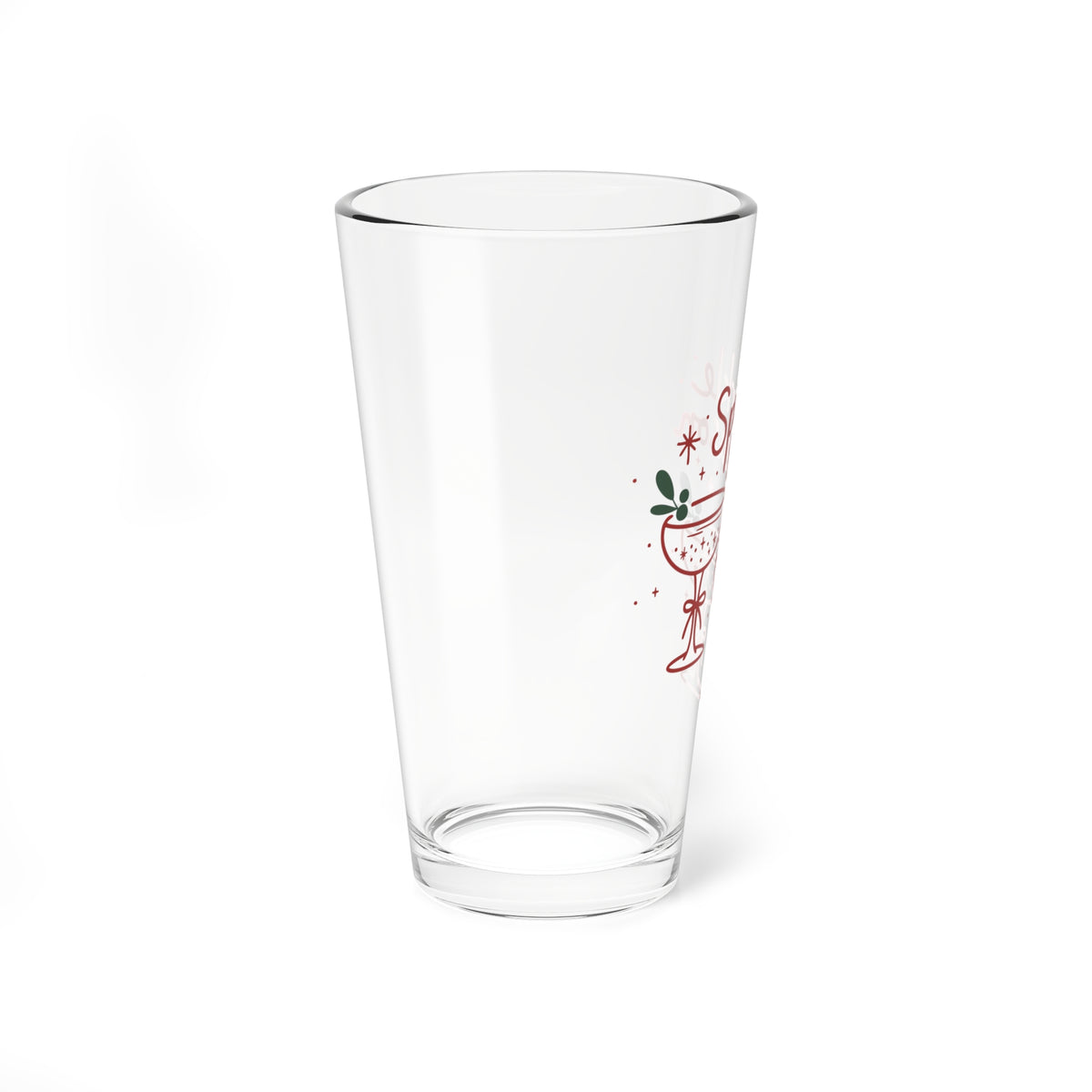Sparkle Season Mixing Glass Gift For Best Friend Christmas Cocktail Cup Present For Cousin Festive Barware Holiday Hostess Drink Vessel