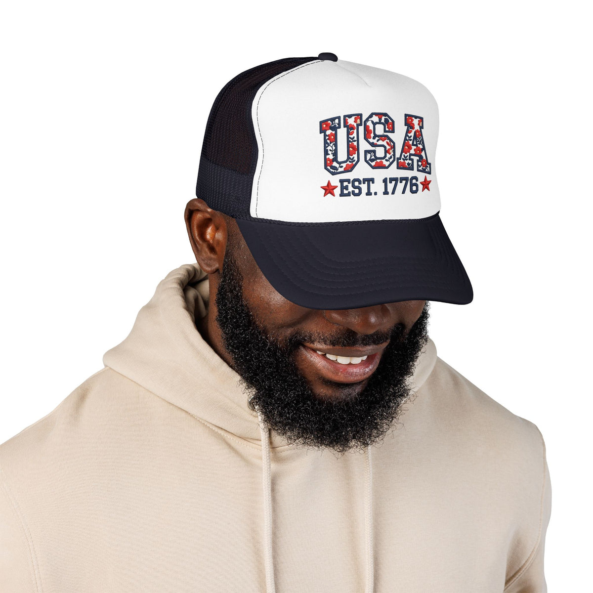 USA 250th Anniversary Hat For Anniversary Gift America 250 Cap 4th Of July Hat for Womens Patriotic Floral Cap Gift For Outdppr Activities