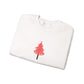 Embroidered Tree Sweatshirt Christmas Tree Pullover Gift For Her Crewneck Christmas Top Maximalist Festive Apparel Girly Winter Pullover