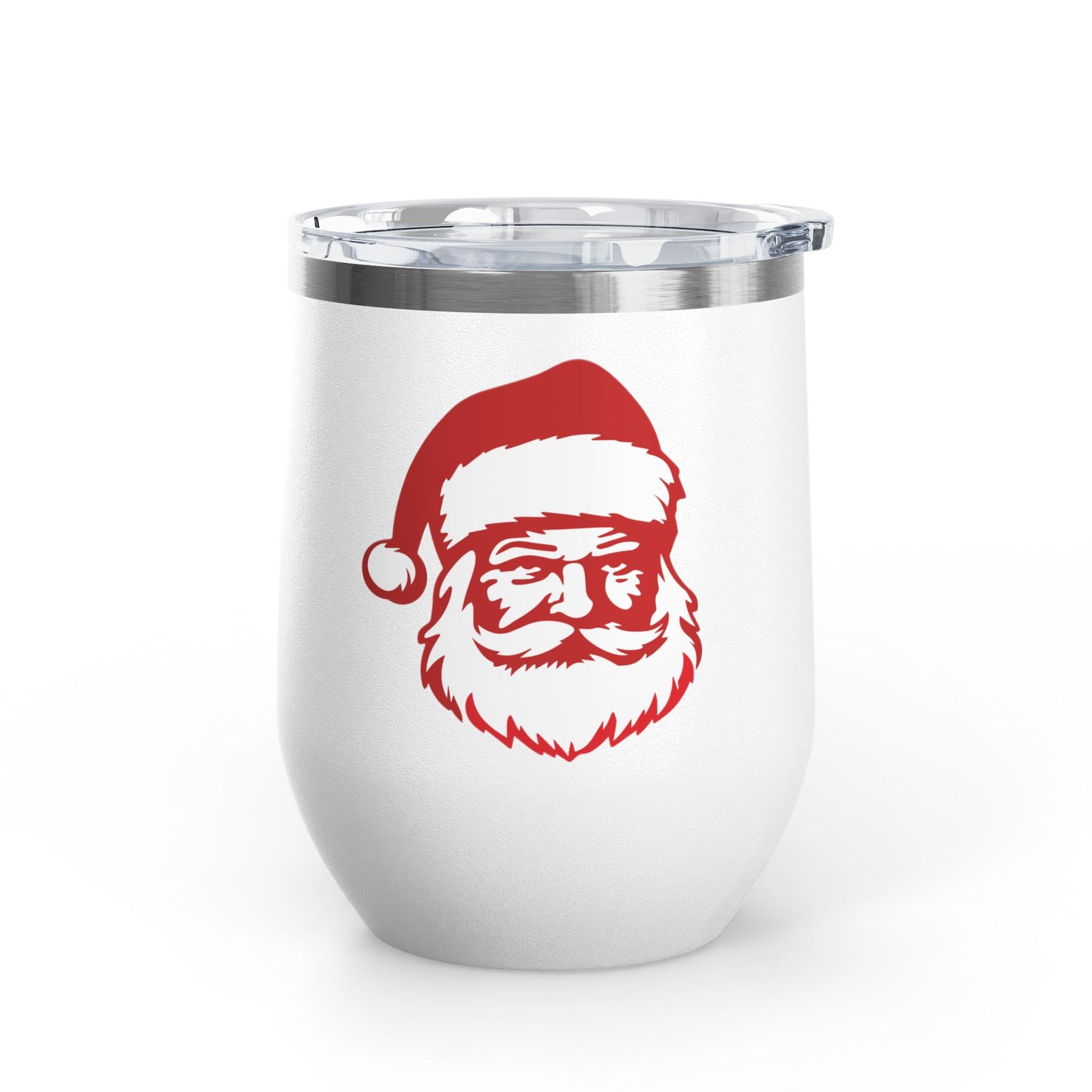 Santa Wine Tumbler Christmas Gift for Wine Lovers Festive Holiday Cup Cute Stainless Steel Travel Mug for Boyfriend Gift For Friend Xmas