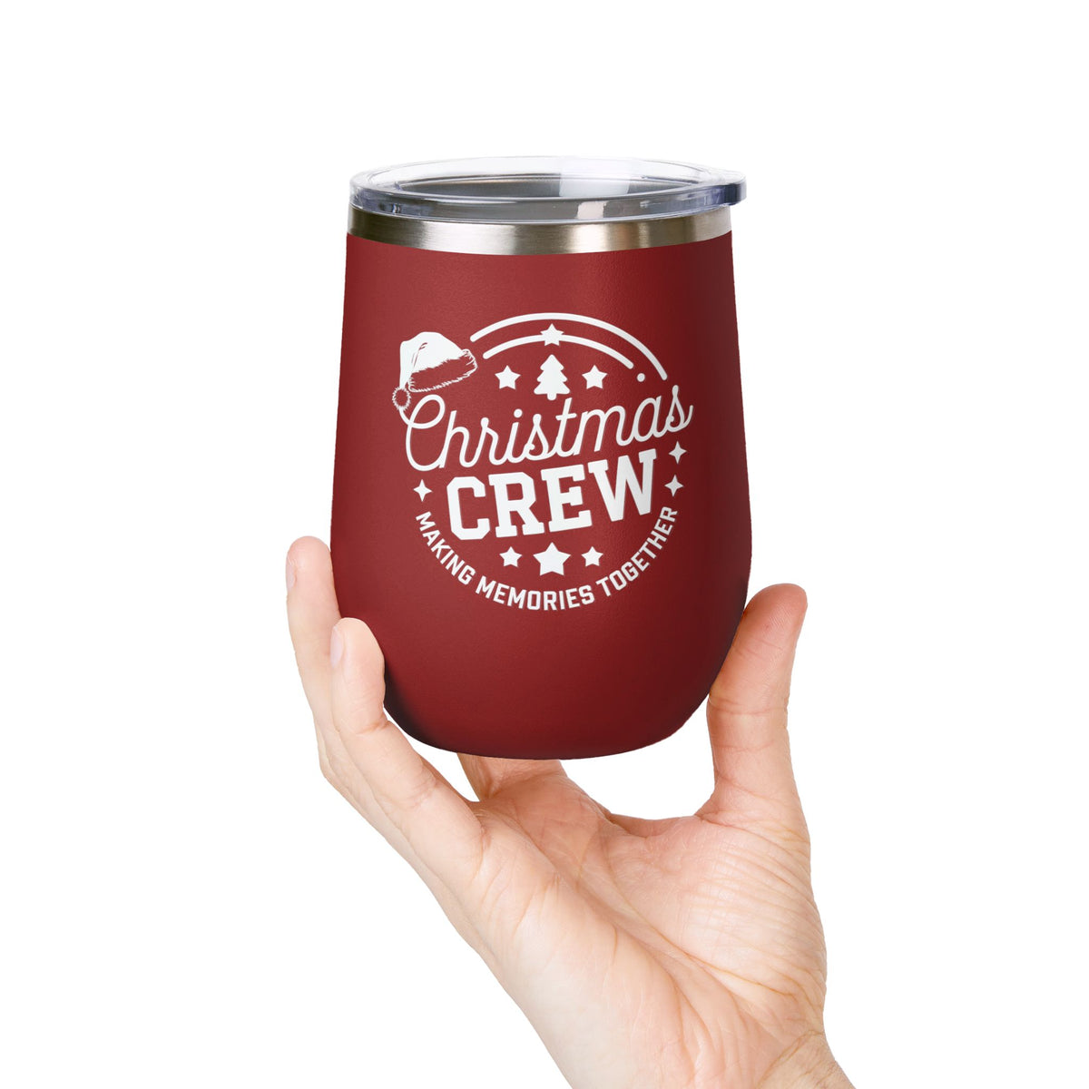 Christmas Crew Wine Tumbler For Family Christmas Party Holiday Party Cup Festive Family Gift Mug For Friends Christmas Party Decor Xmas