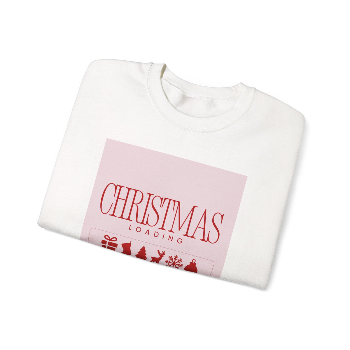 Christmas Loading Sweatshirt Gift For Wife Holiday Crewneck Seasonal Winter Present For Sister Cozy Graphic Pullover Family Party Outfit Top