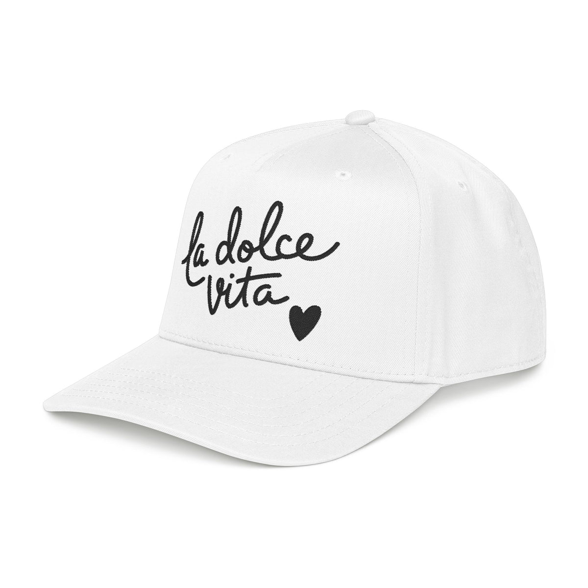 La Dolce Vita Embroidered Italian Hat Amalfi Coast Souvenir Cap Mediterranean Vacation Aesthetic Travel Gift Cap For Traveler Gift Italy