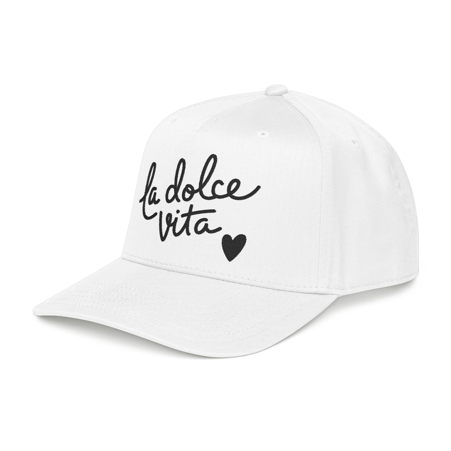 La Dolce Vita Embroidered Italian Hat Amalfi Coast Souvenir Cap Mediterranean Vacation Aesthetic Travel Gift Cap For Traveler Gift Italy