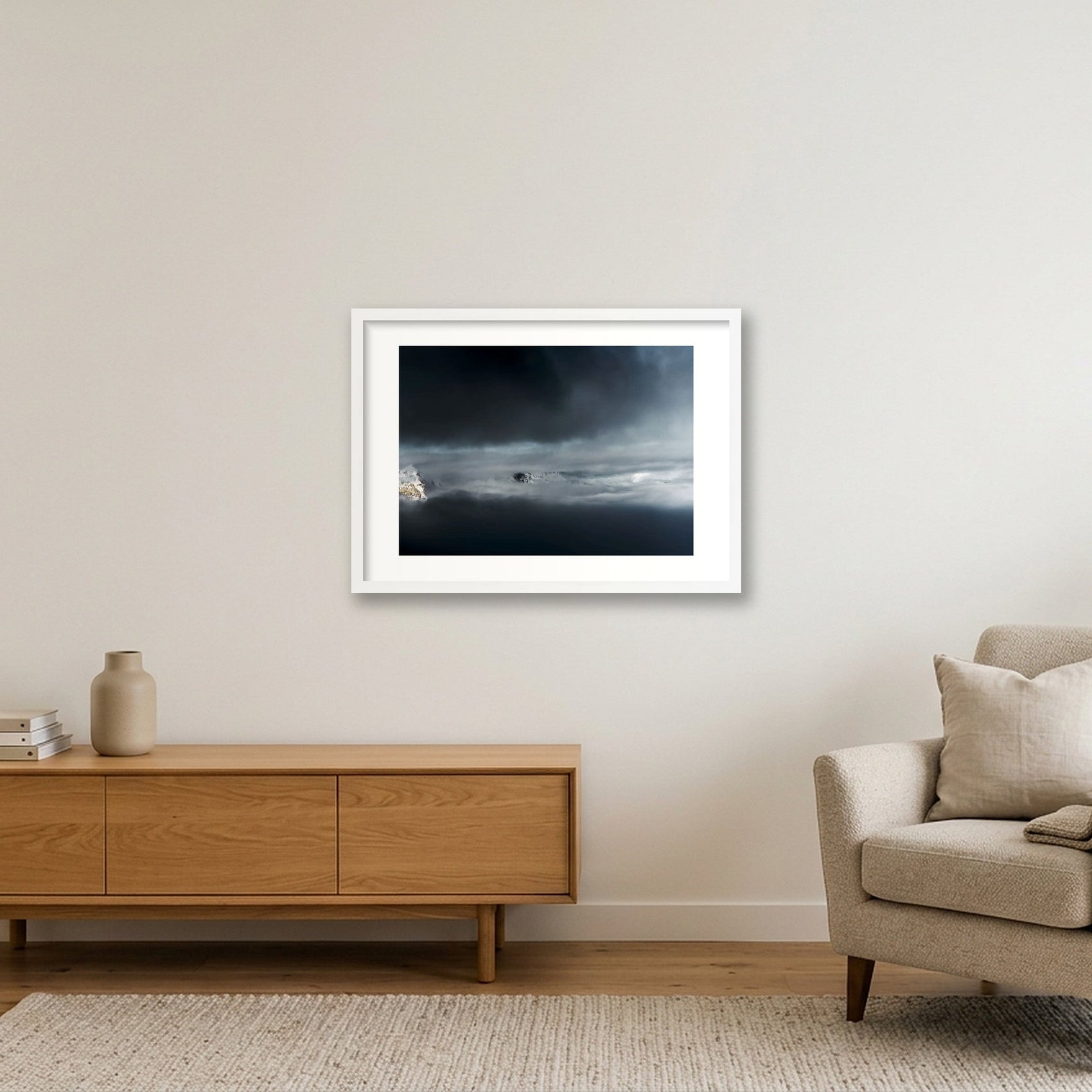 1809 — 59×42cm, 23×17" White Frame