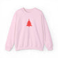 Minimal Christmas Tree Sweatshirt Embroidered Crewneck For Christmas Gift Holiday Pullover For Winter Outfit Seasonal Gift For Women Xmas