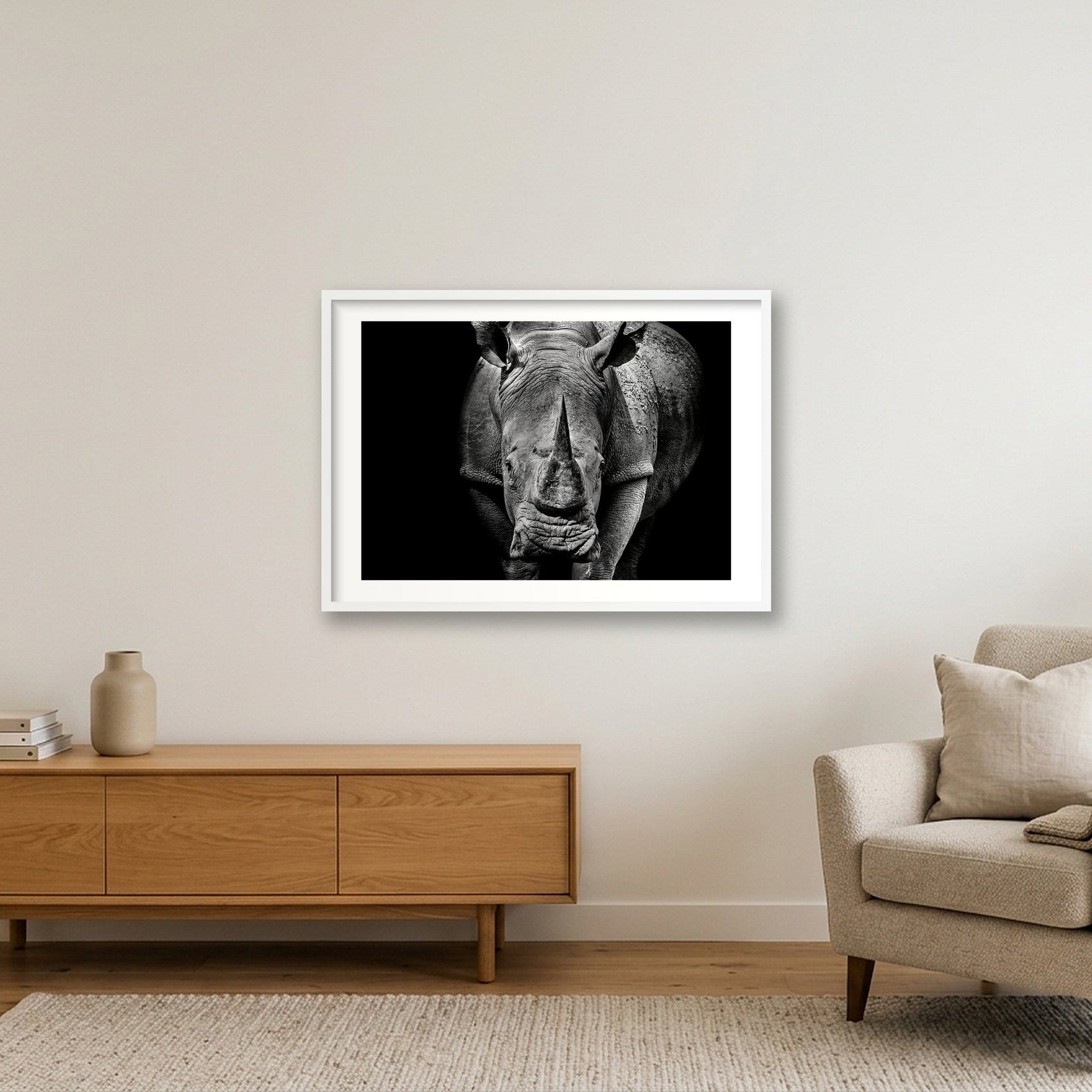 136 — 84×59cm, 33×23" White Frame