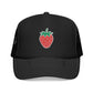 Strawberry Trucker Hat Cute Embroidered Cap Aesthetic Fruit Hat Gift For Her Summer Outfit Trendy Mesh Cap Streetwear Style