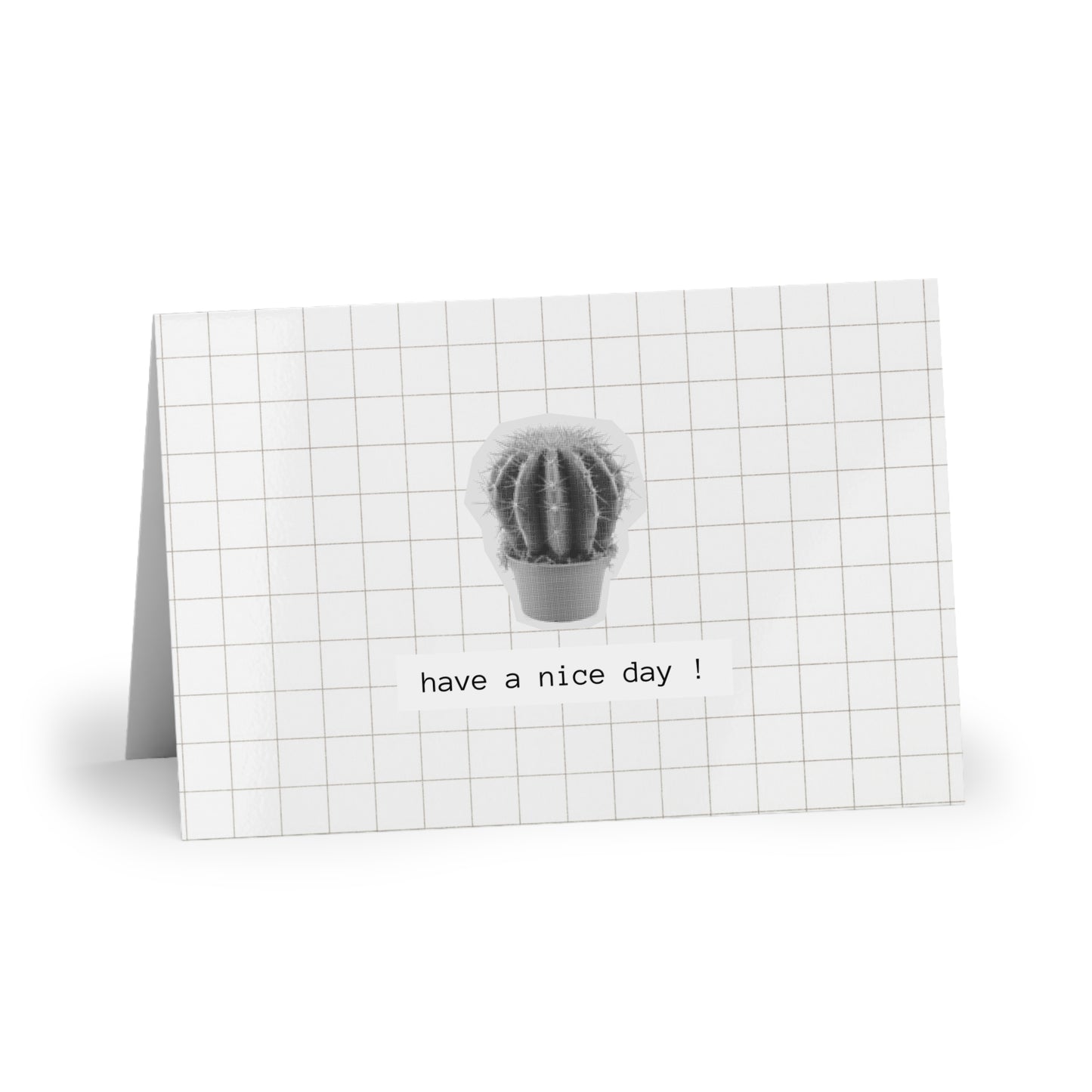 Cactus Greeting Card Plant Lover Gift Coworker Present Encouragement Note Cute Stationery Friendship Keepsake Birthday Surprise Blank Inside
