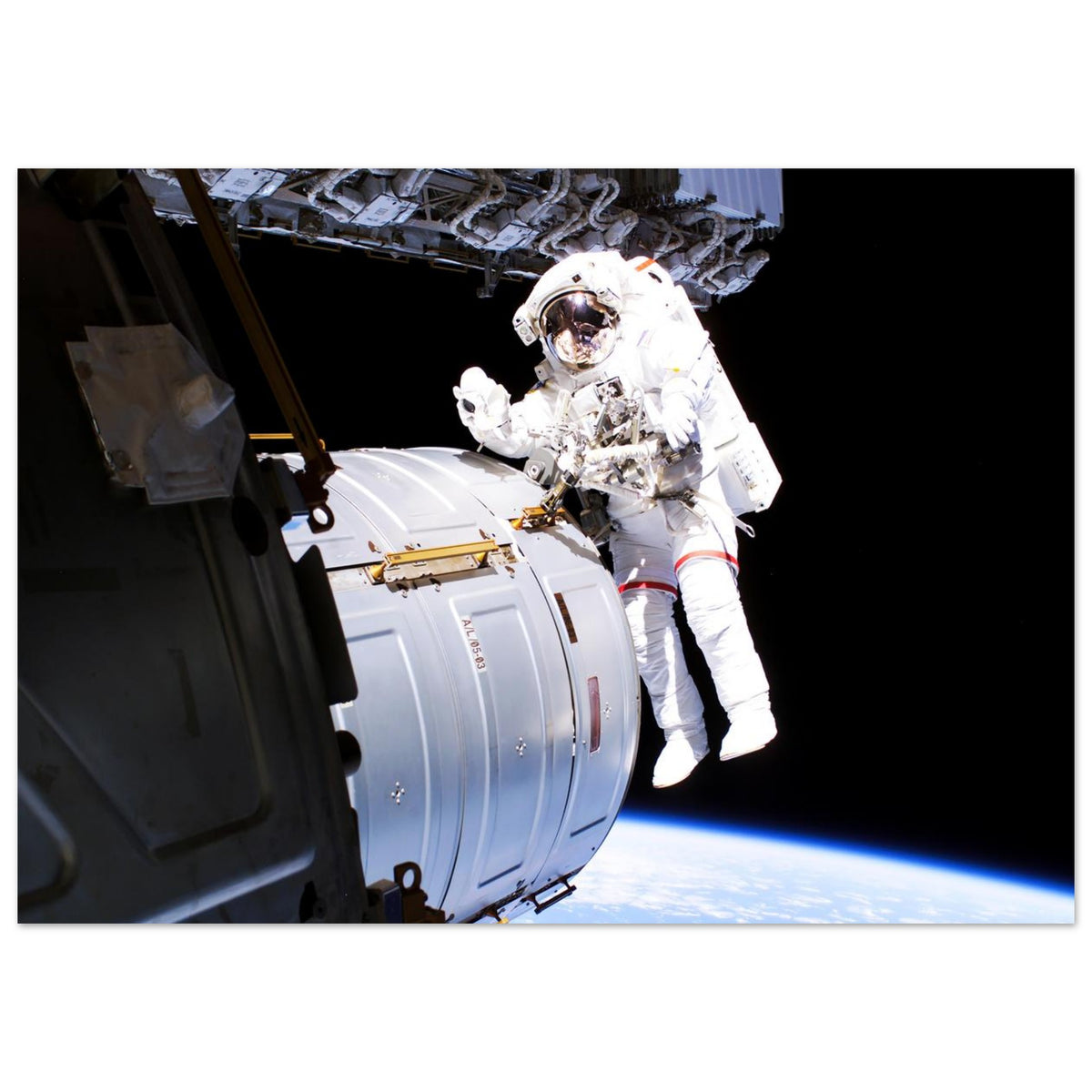 Astronaut Spacewalk Wall Art foam board wall art print for modern home decor by Kzara Visual