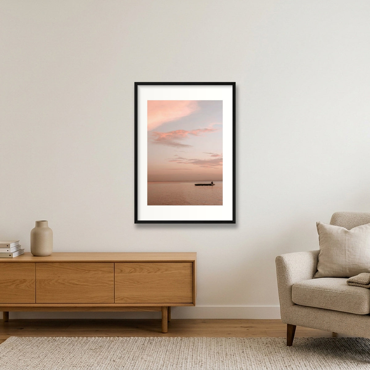 1486 — 59×84cm, 23×33" Black Frame