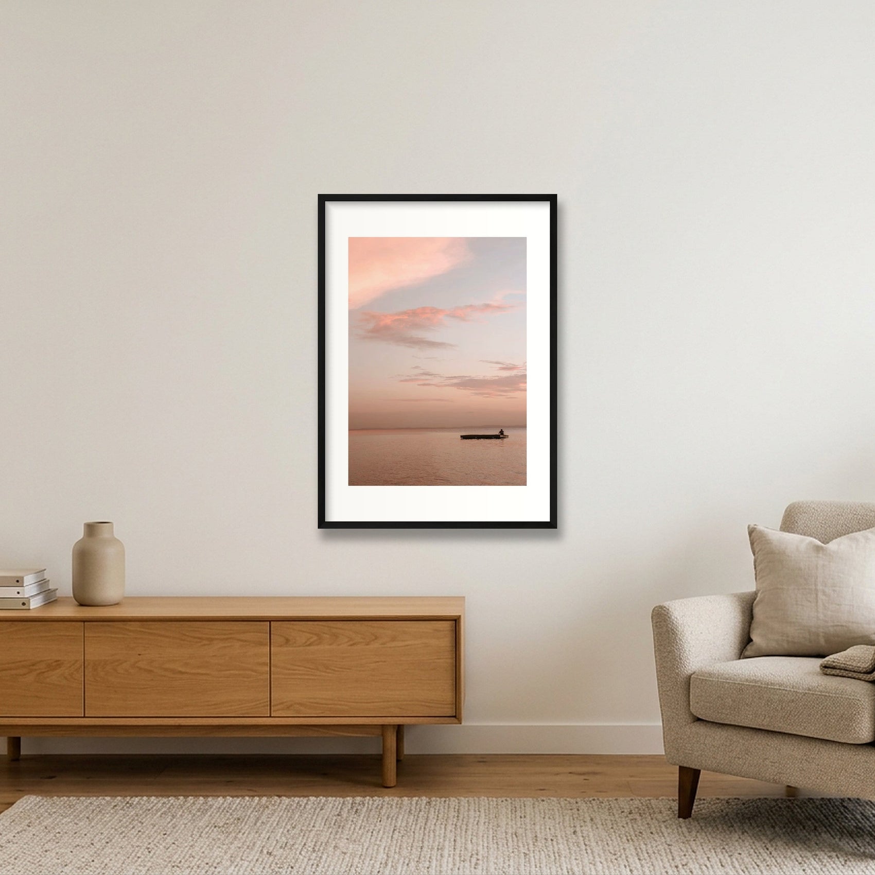 1486 — 59×84cm, 23×33" Black Frame