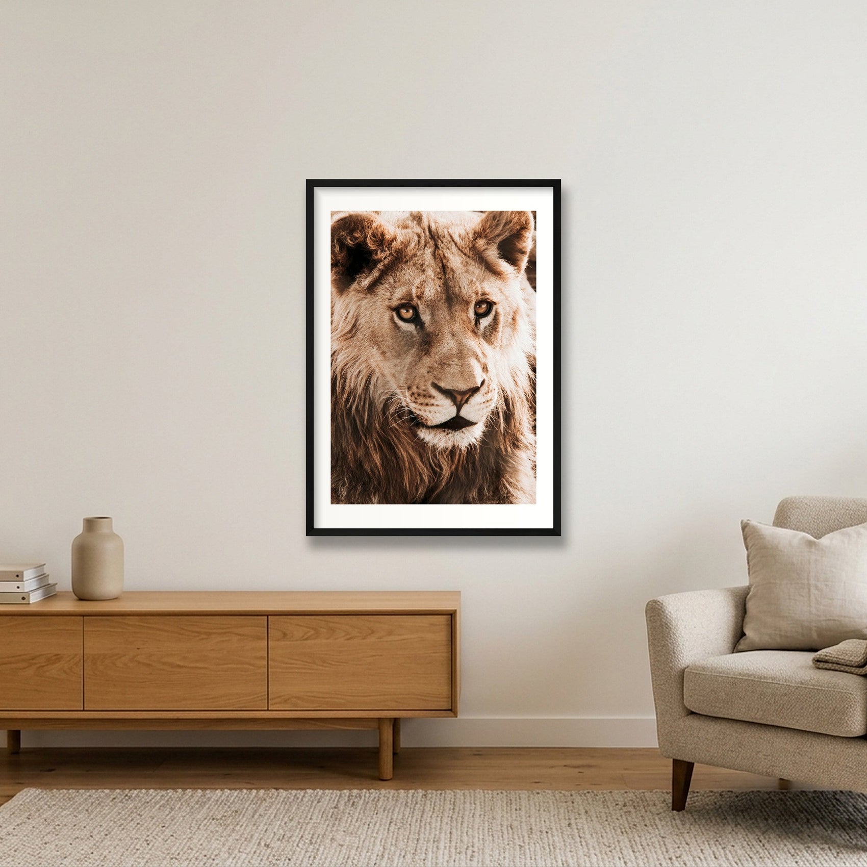 1811 — 59×84cm, 23×33" Black Frame