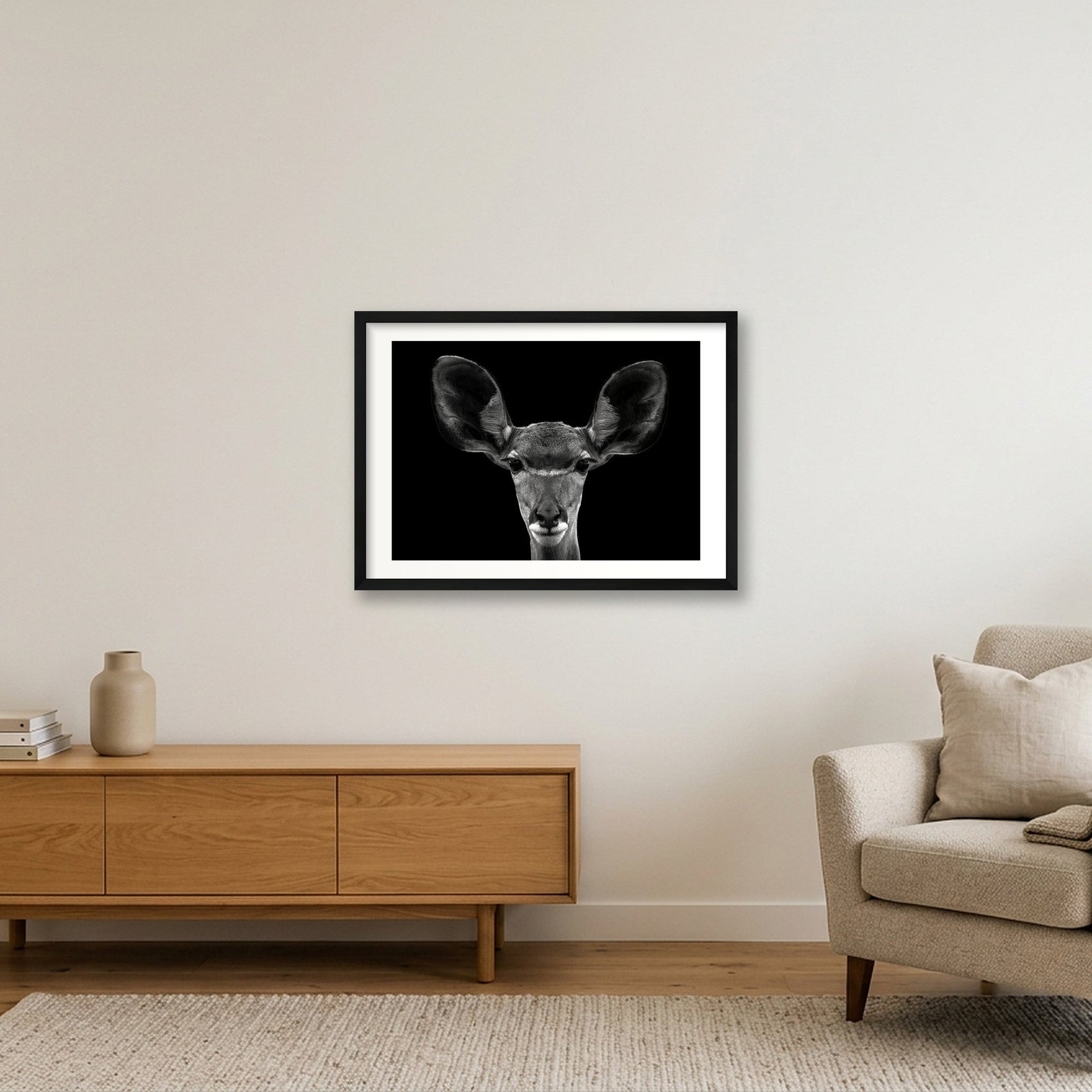 1816 — 59×42cm, 23×17" Black Frame