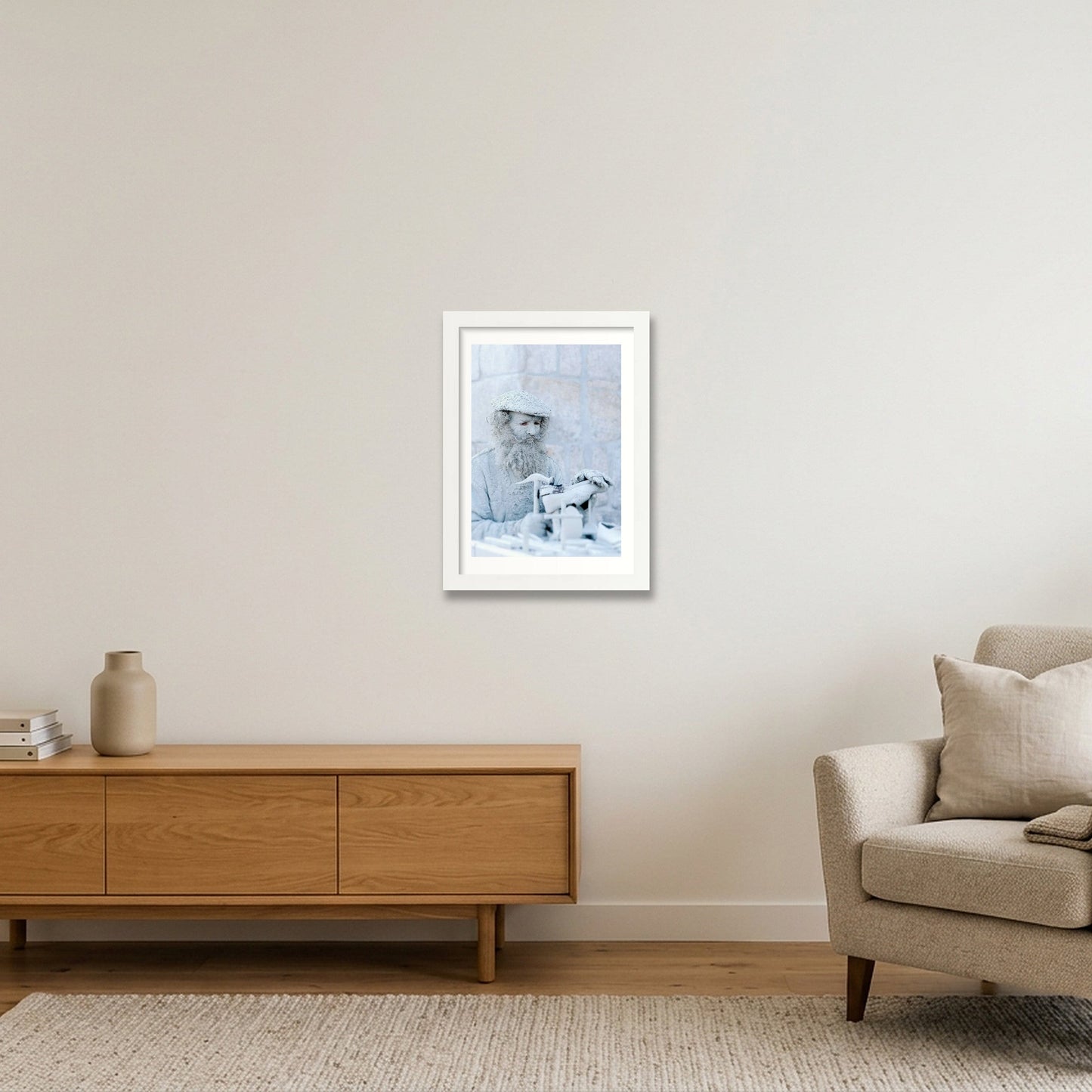422 — A4 (21×30cm, 8×12") White Frame