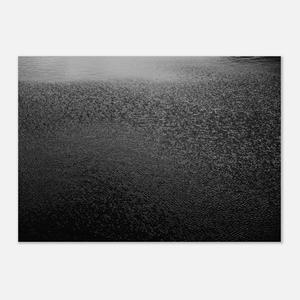 Black white water ripples abstract monochrome poster print #PD_521 - view 10