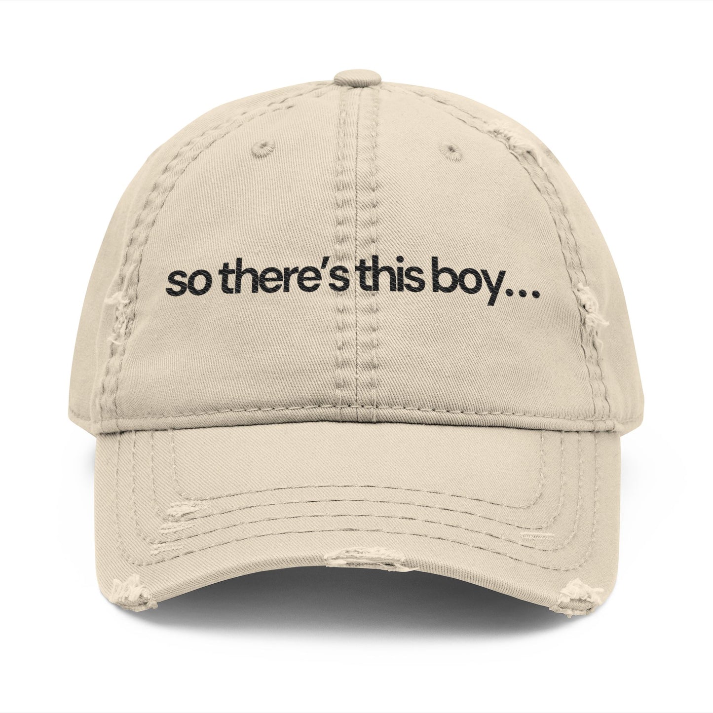 Funny Dad Hat Embroidered Quote Cap Distressed Cotton Headwear Casual Summer Present For Cute Boyfriend Relaxed Streetwear Fashion Accessory