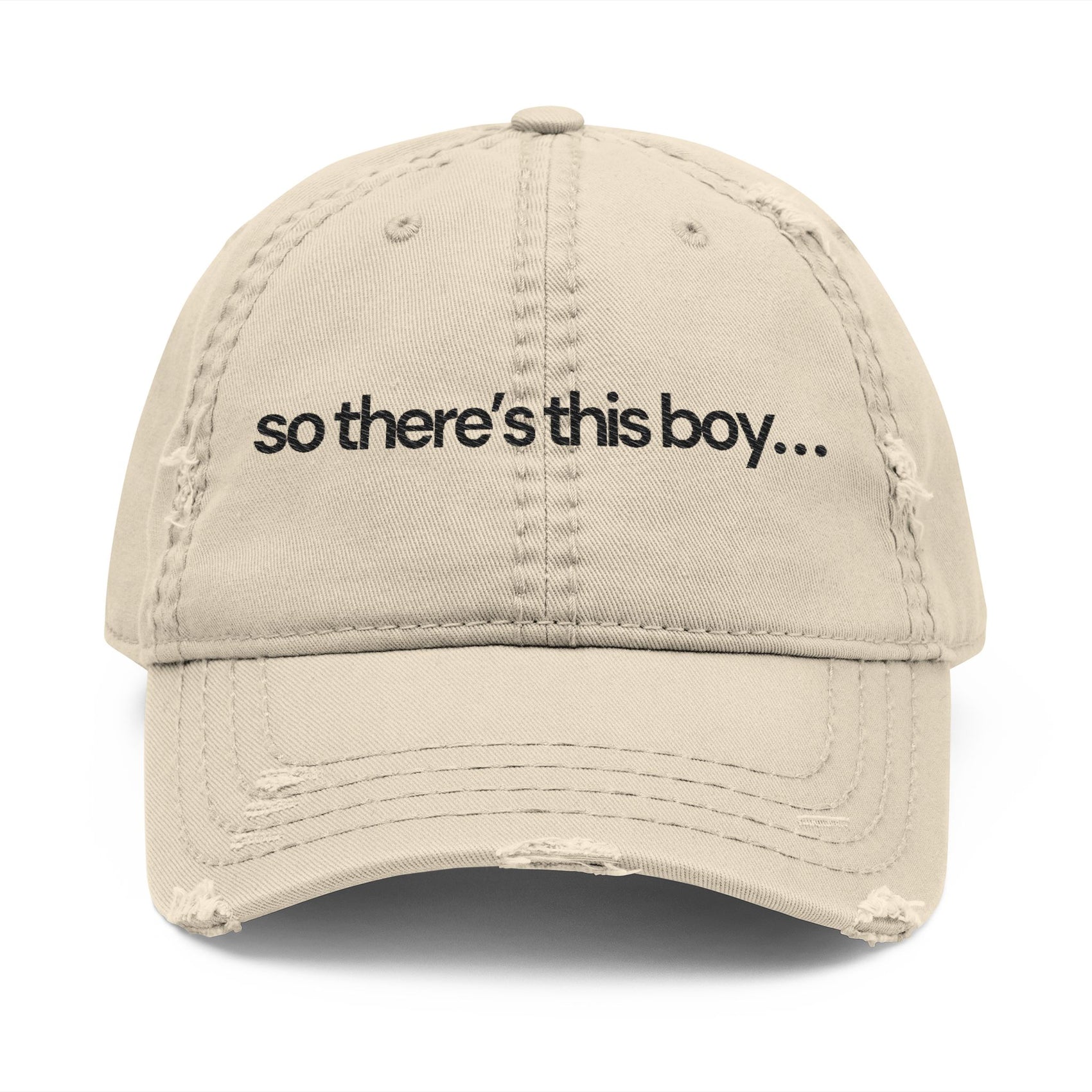 Funny Dad Hat Embroidered Quote Cap Distressed Cotton Headwear Casual Summer Present For Cute Boyfriend Relaxed Streetwear Fashion Accessory