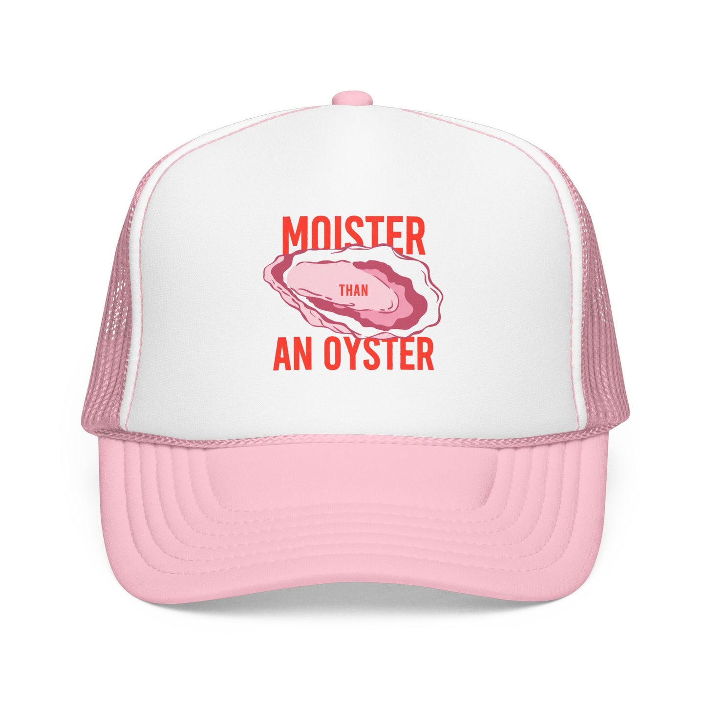 Funny Oyster Trucker Hat For Woman Fashion Coastal Humor Cap Beach Vacation Snapback Seafood Lover Gift Mesh Summer Fishing Party Accessory