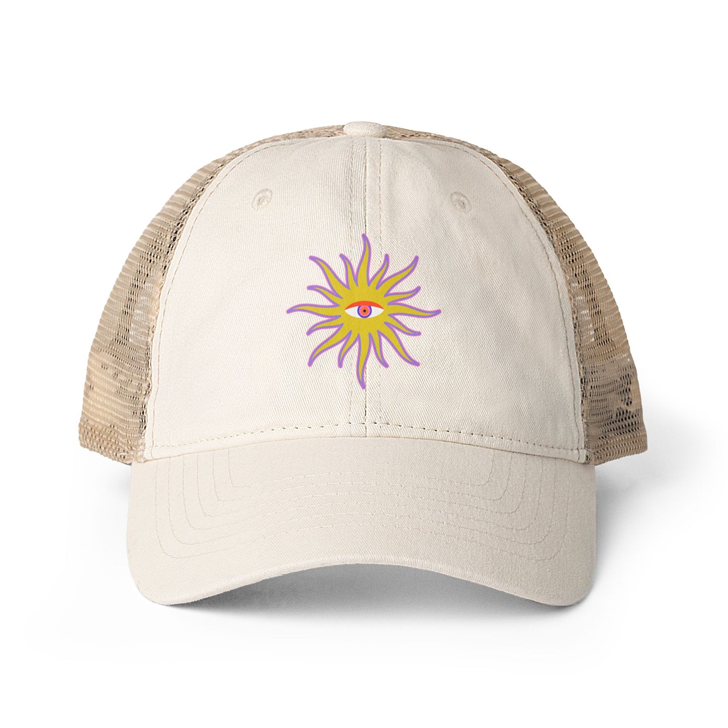 Purple Sun Hat For Summer Festival Outfit Cute Hat for Women Gift For Travel Outfit Cap Breathable Mesh Back Casual Hat Gift for Her