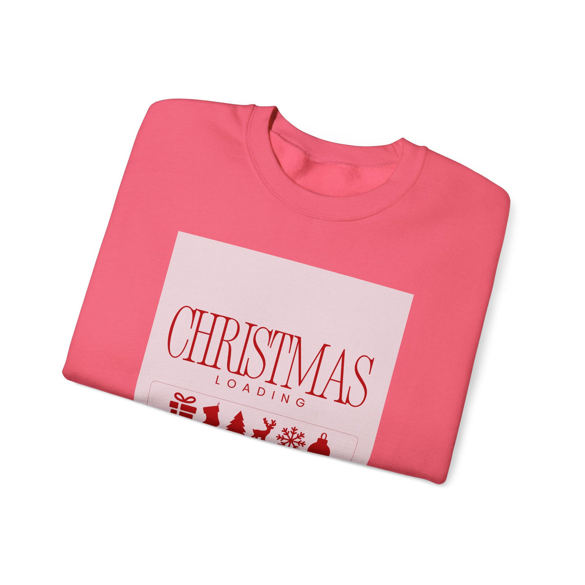Christmas Loading Sweatshirt Gift For Wife Holiday Crewneck Seasonal Winter Present For Sister Cozy Graphic Pullover Family Party Outfit Top