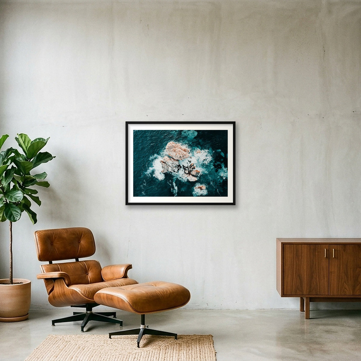 156 — 80×60cm, 31×24" Black Frame