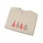 Minimalist Christmas Tree Sweatshirt Embroidered Holiday Crewneck For Matching Family Christmas Scandinavian Festive Gift Cozy Sweater