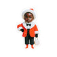 African Christmas Sticker Gift For Kids Cute Santa Child Vinyl Decal Holiday Laptop Decor Stocking Present For Niece Nephew Festive Art