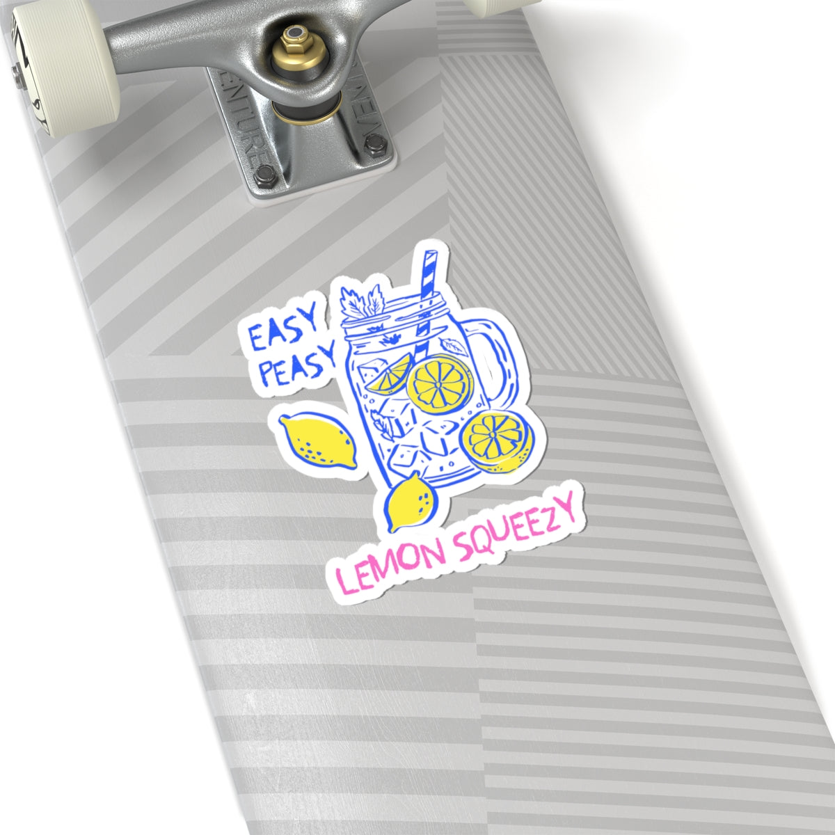 SUMMER - Stickers For Foodies Gift Lemon Decal For Waterbottles, Summer Party Favor Decal For Fruit Lover Fruit Kiss-Cut Lemonade Illustration