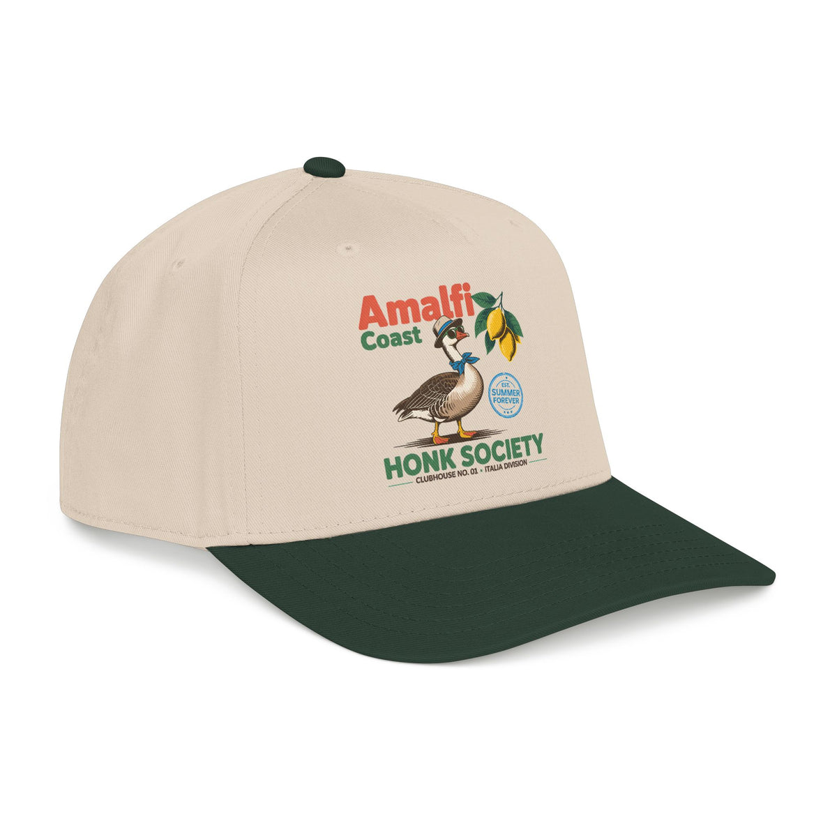 Amalfi Coast Hat Italian Summer Cap Lemon Travel Hat Coastal Vacation Outfit Europe Trip Hat Cute Travel Gift Seaside Style Cap Gift For Him