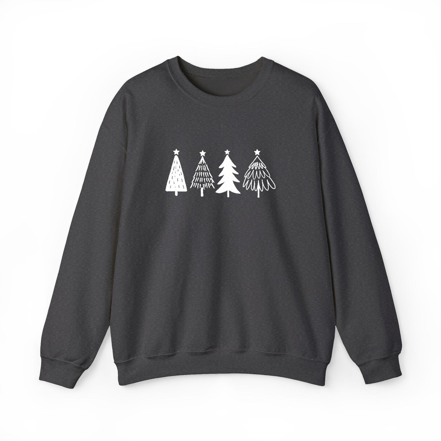 Nordic Christmas Tree Sweatshirt Girlfriend Gift Minimal Holiday Crewneck Scandinavian Winter Sweater Cozy Festive Pullover Modern Xmas Gift