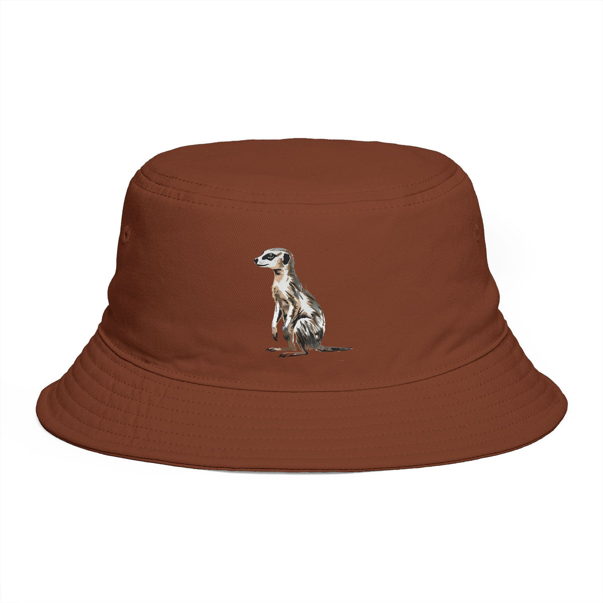 African Wildlife Bucket Hat Meerkat Sun Hat Safari Vacation Gift Nature Explorer Cotton Hat For Fishing Cap For Beach Holiday Outdoor Cap