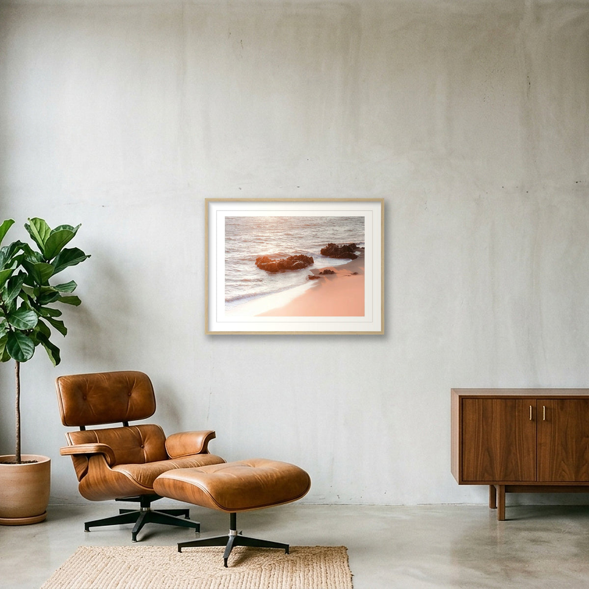 1162 — 80×60cm, 31×24" Oak Frame
