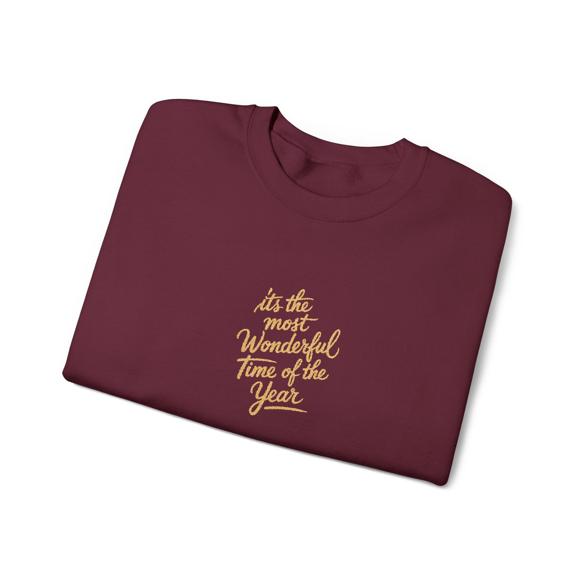 Wonderful Time Christmas Sweatshirt Gift For Grandma Holiday Crewneck Present For Sister Elegant Quote Pullover Cozy Winter Outfit Top Style