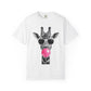 Giraffe Bubblegum T Shirt Funny Animal Tee Summer Outfit For Sister Safari Lover Clothing Birthday Gift For Best Friend Casual Weekend Wear