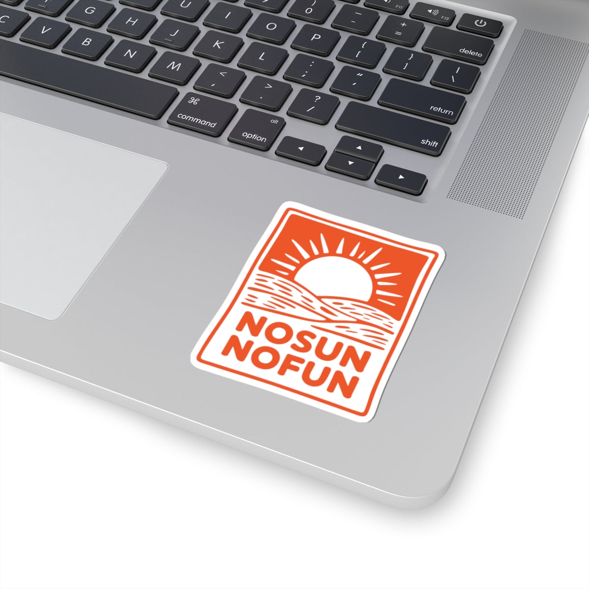 Retro Summer Sticker Beach Goer Orange Sun Laptop Decal Gift For Friend Fun Travel Art Unique Aesthetic Present For Teen Coastal Item Design