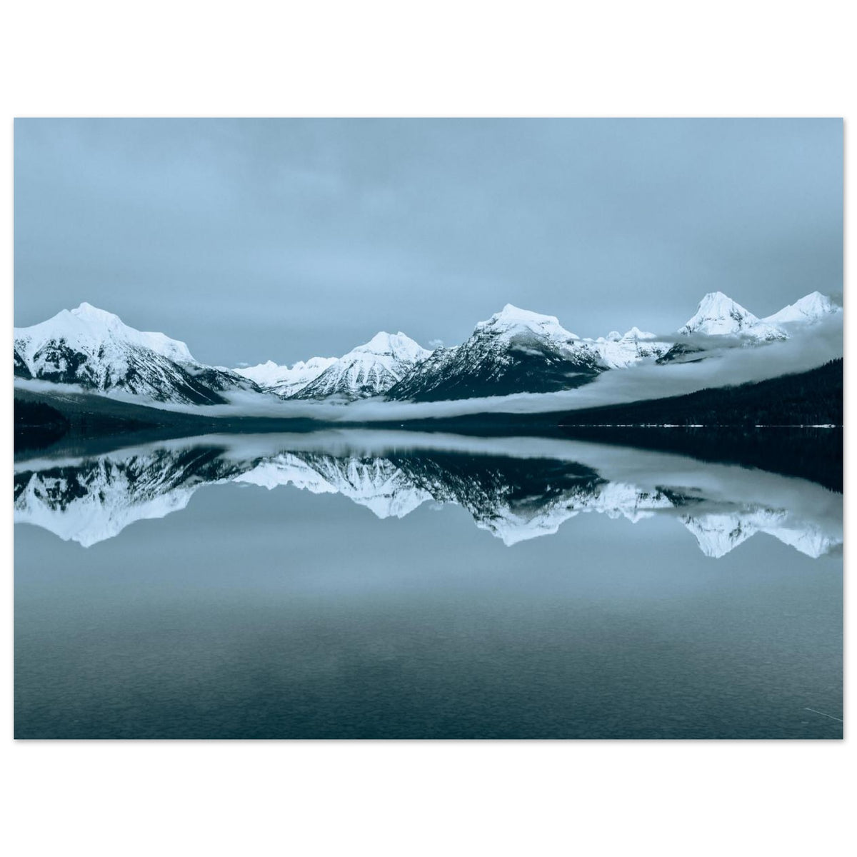 Mountain Reflection Wall Art foam board wall art print for modern home decor by Kzara Visual