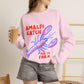 Amalfi Coast Sweatshirt Italy Inspired Top Seafood Graphic Pullover Gift For Italy Lover Mediterranean Vacation Crewneck Italian Souvenir