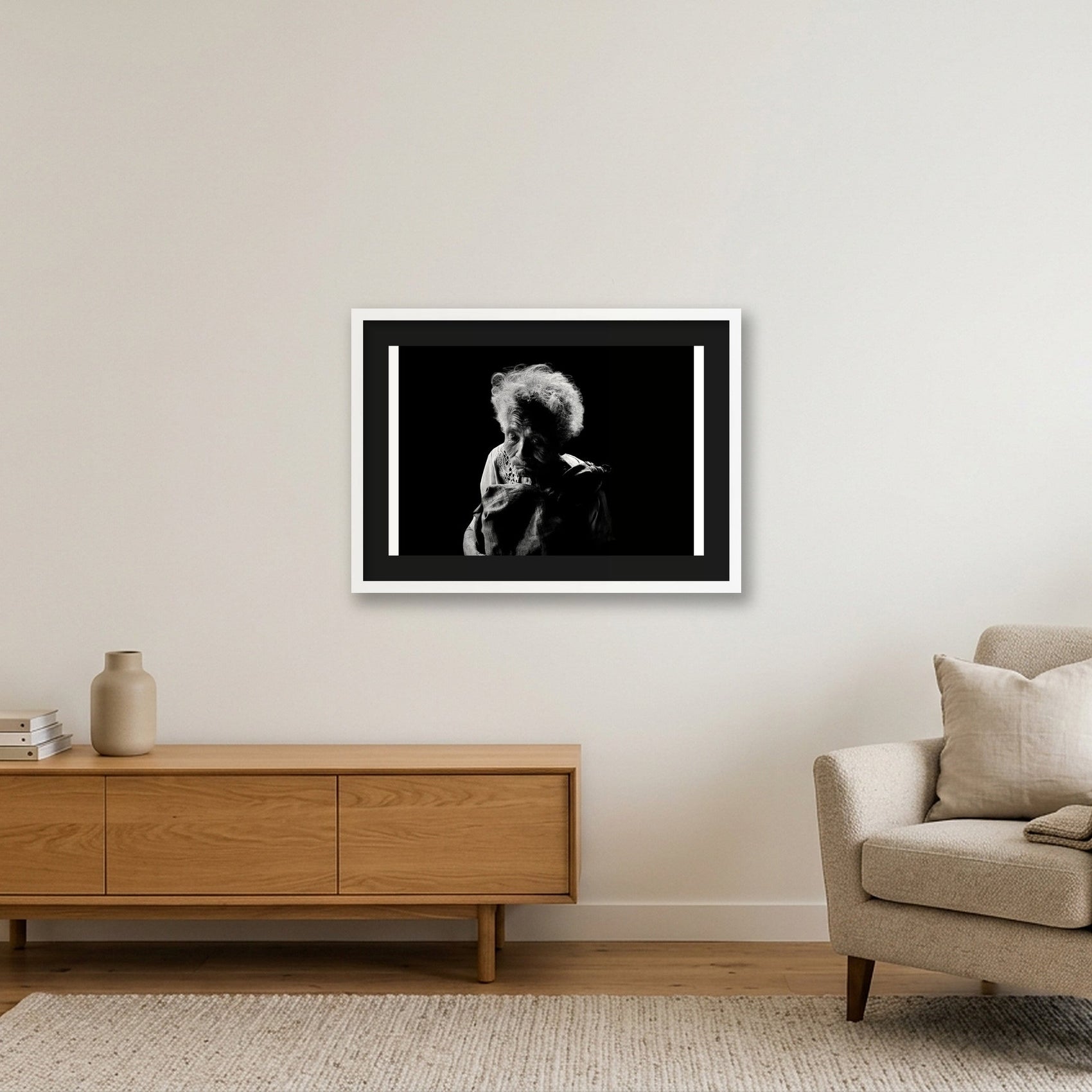1857 — 59×42cm, 23×17" White Frame