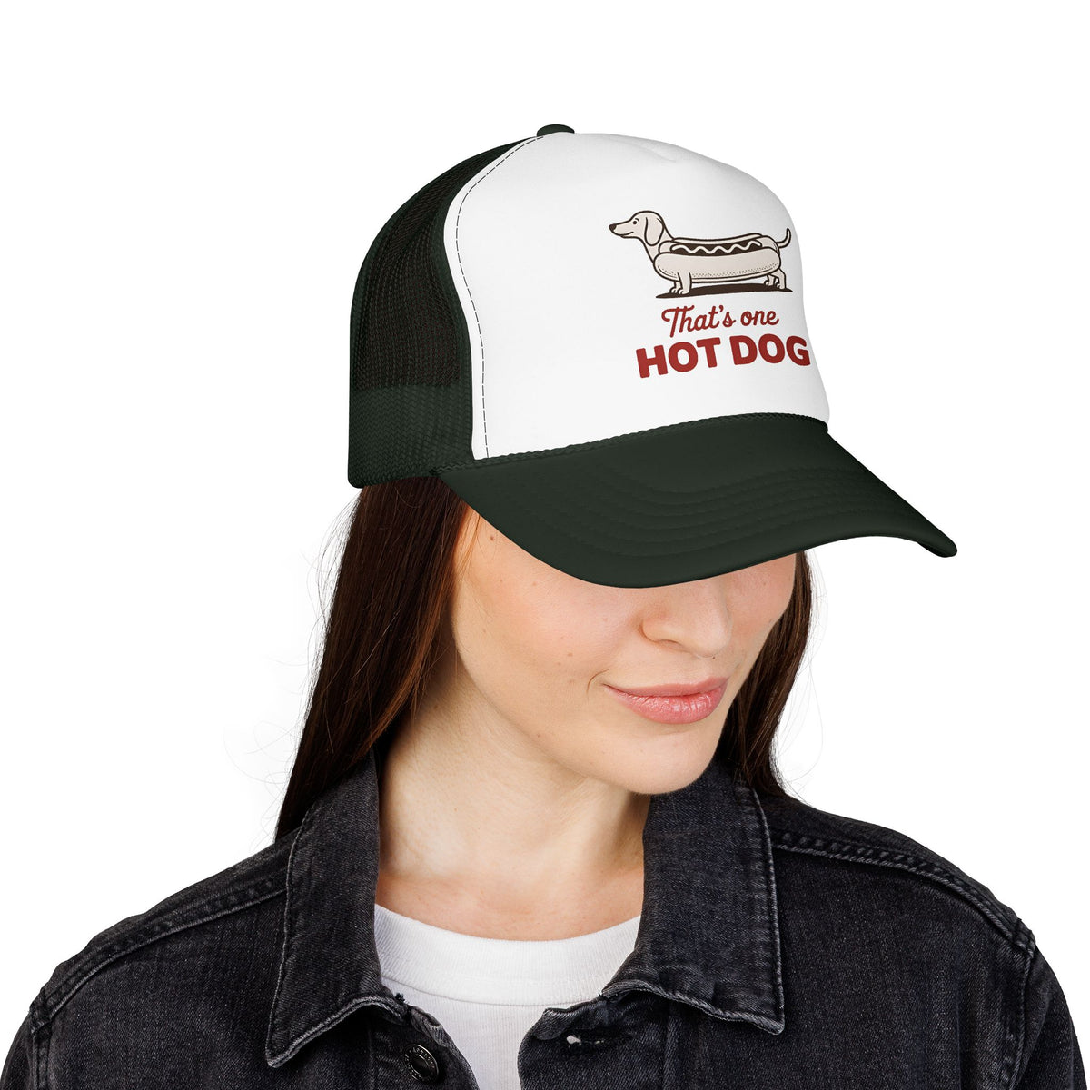 Hot Dog Trucker Hat For Outdoor Activities Funny Dachshund Cap for Summer Vacation Dog Lover Gift for Dad Cute Summer Hat BBQ Party Cap