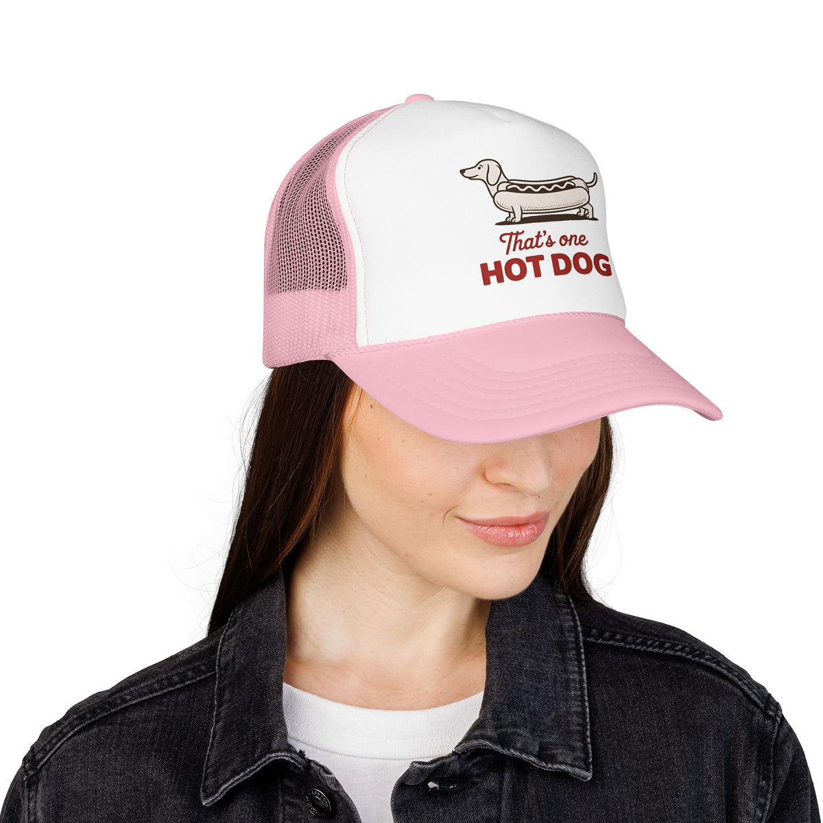 Hot Dog Trucker Hat For Outdoor Activities Funny Dachshund Cap for Summer Vacation Dog Lover Gift for Dad Cute Summer Hat BBQ Party Cap