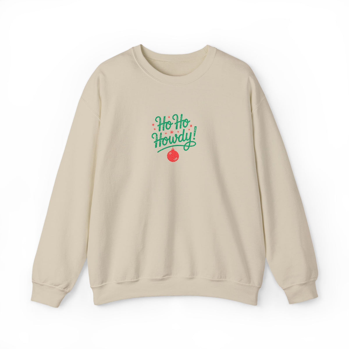 Embroidered Cowgirl Christmas Top Western Christmas Sweatshirt Cowboy Holiday Crewneck Rustic Winter Pullover Women Gift Country Festive Top