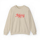 Merry Christmas Sweatshirt Gift For Sister Funny Holiday Crewneck Present For Mom Minimalist Winter Pullover Casual Graphic Top Festive