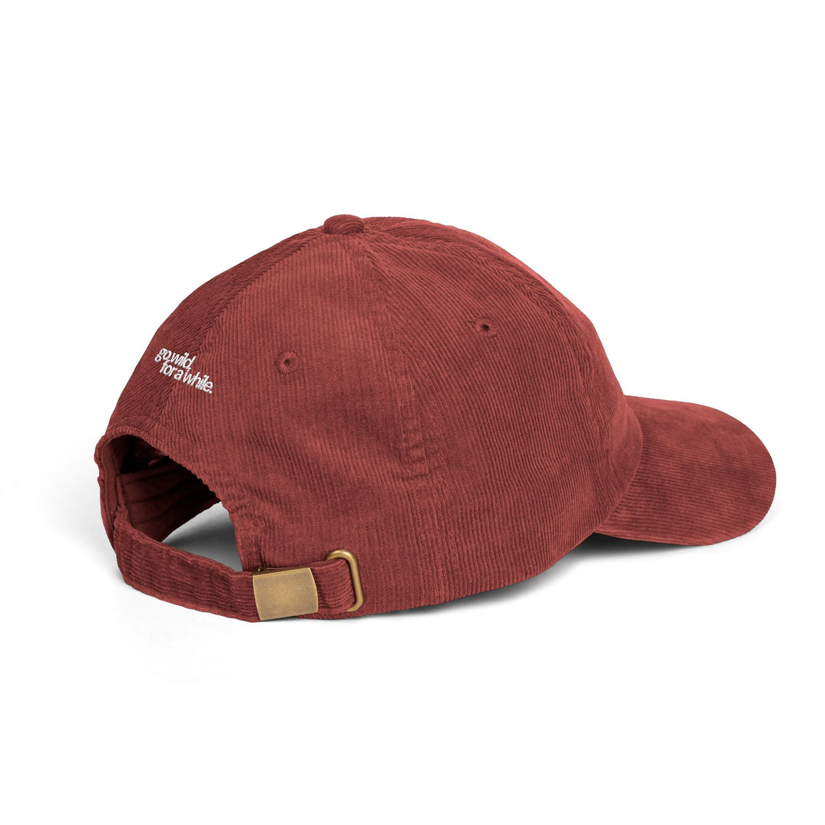 Embroidered Travel Cap Gift For Traveler Olive Corduroy Hat Outdoor Embroidery Baseball Gift For Nature Lover Vintage Hat Retro Baseball Hat