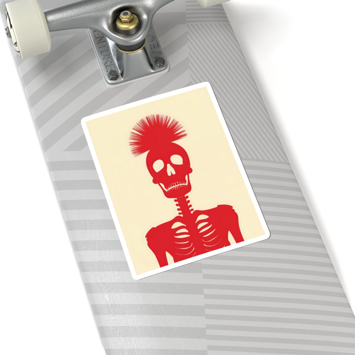 Skeleton Sticker Punk Gift Alternative Style Decal Goth Lover Present Spooky Season Accessory Rebel Teen Surprise Edgy Stationery Skull Collector