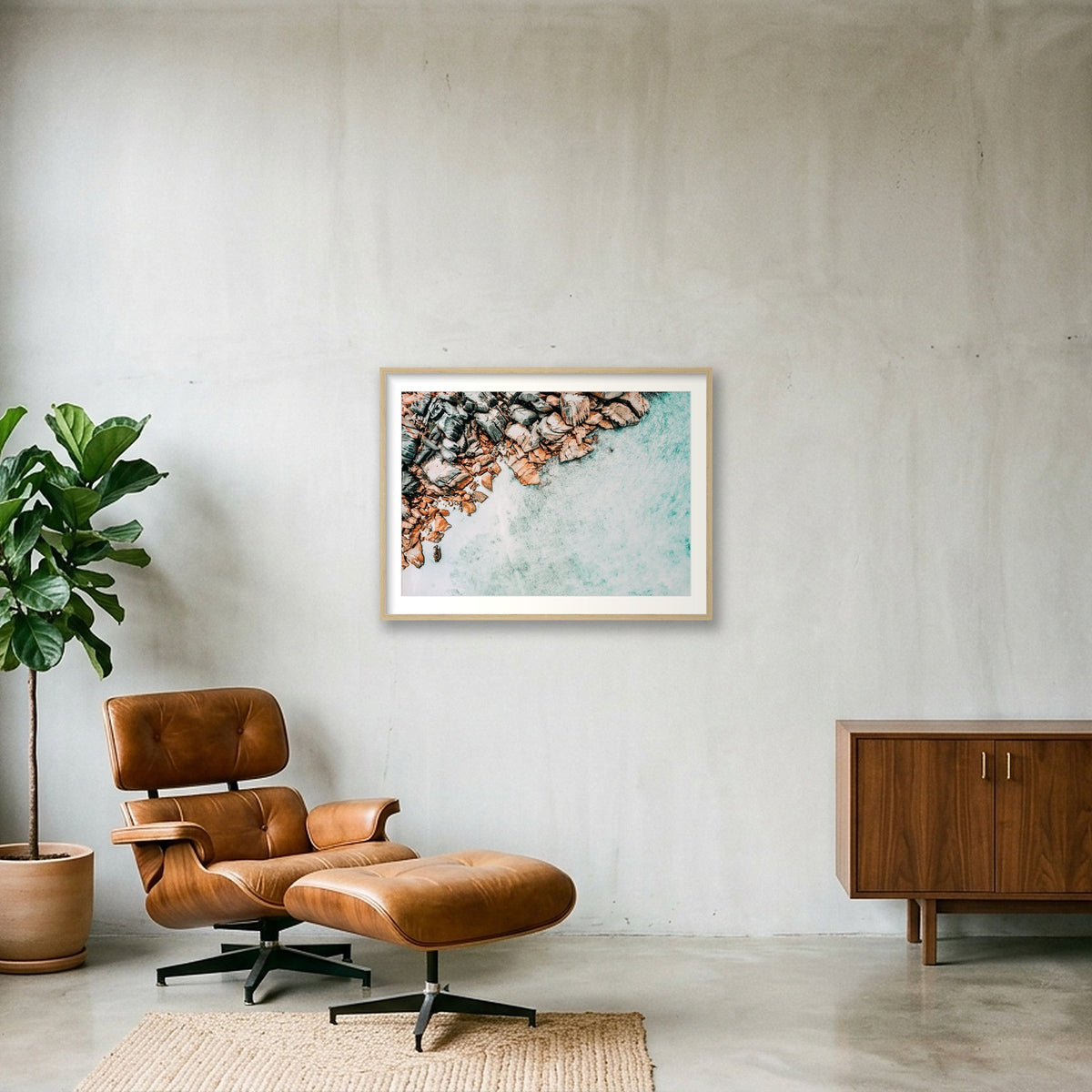 67 — 80×60cm, 31×24" Oak Frame