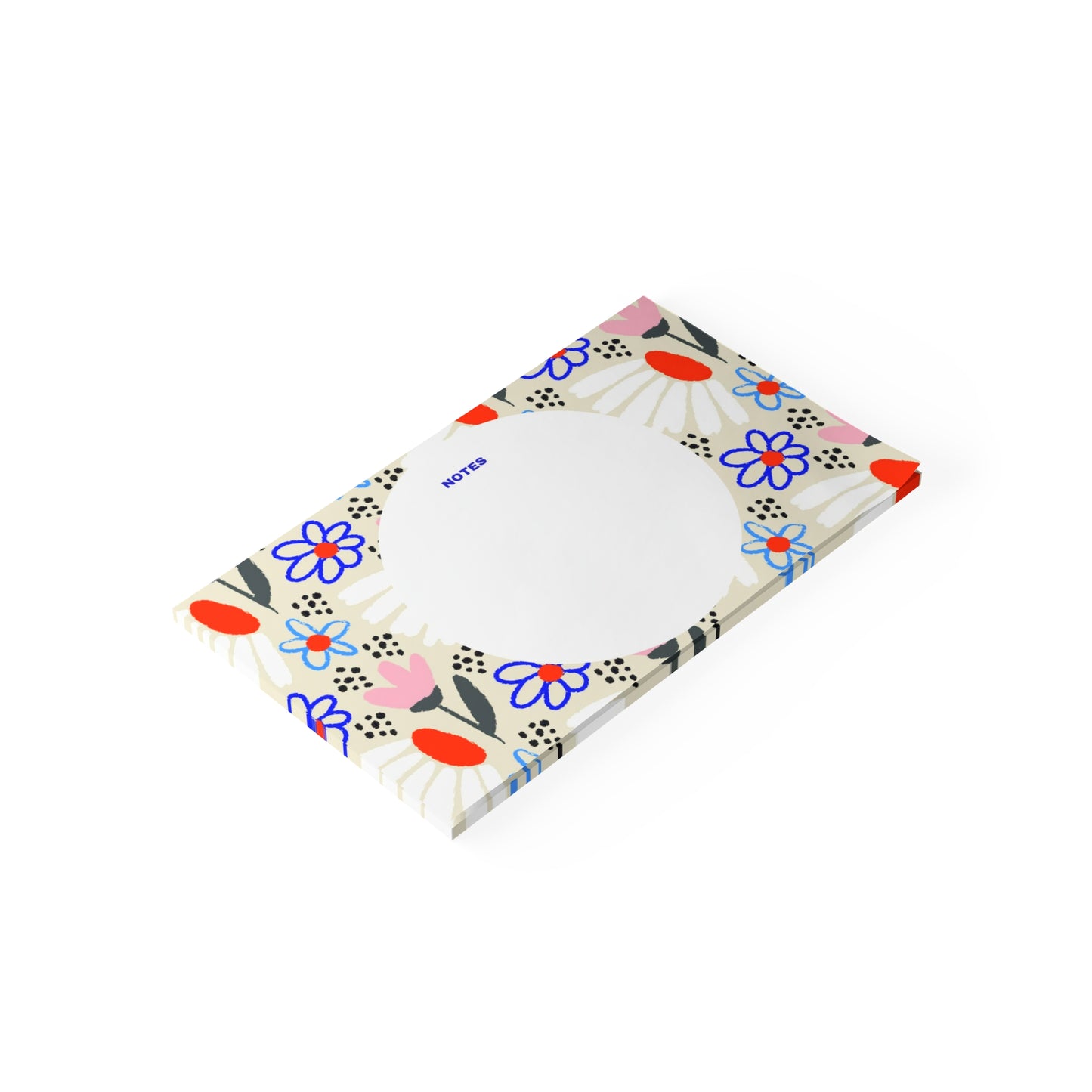 Floral Note Pad Desk Gift Memo Sheets Home Office Organizer Teacher Present Study Supplies Planner Accessory Cute Stationery Under 30 Idea