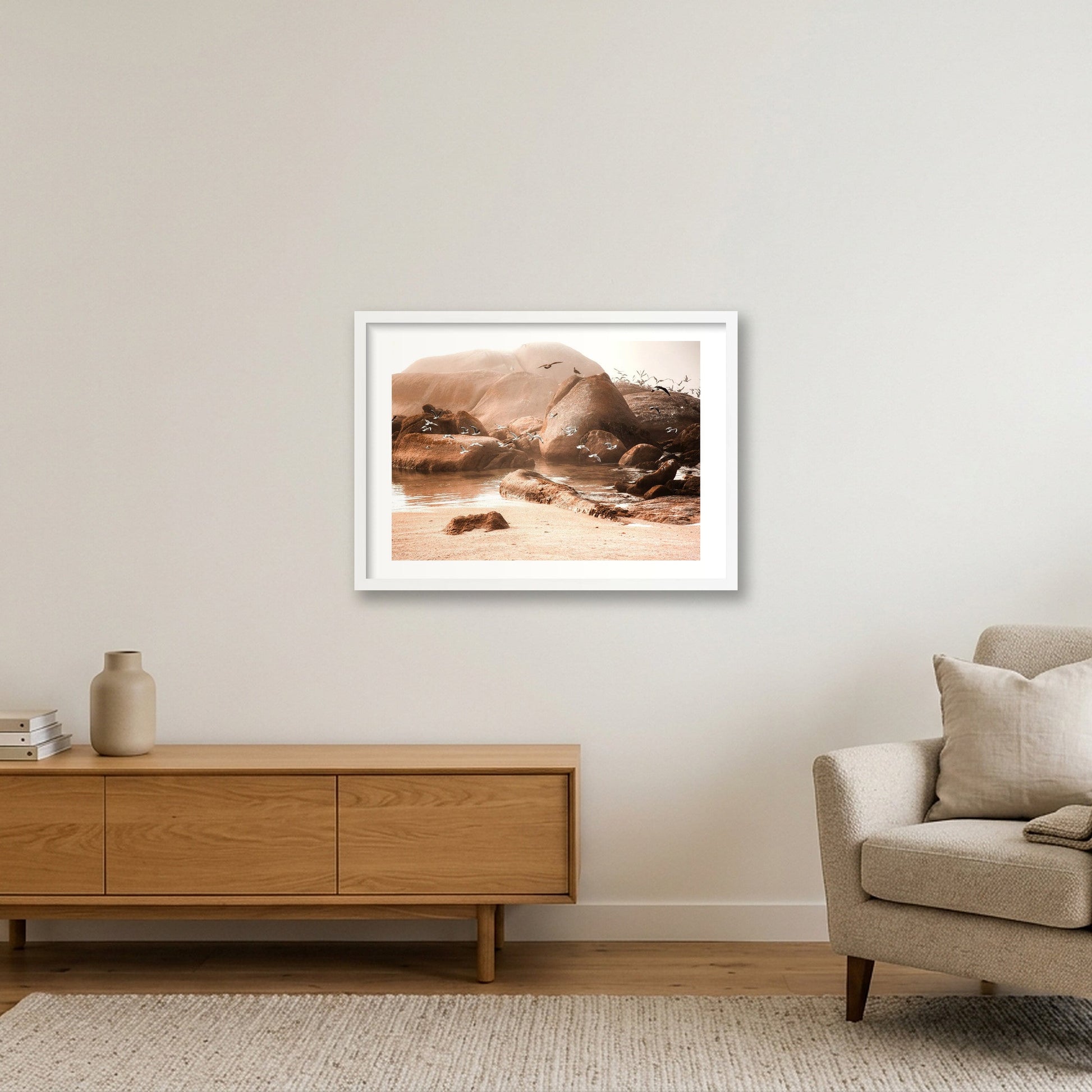447 — 59×42cm, 23×17" White Frame